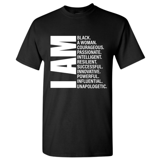 I Am Affirmation (Black Woman) Top