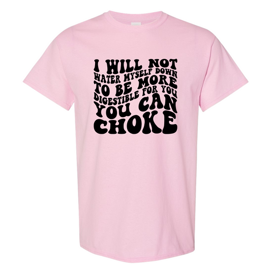 I Will Not Water Myself Down To Be More Digestible For You T-Shirt