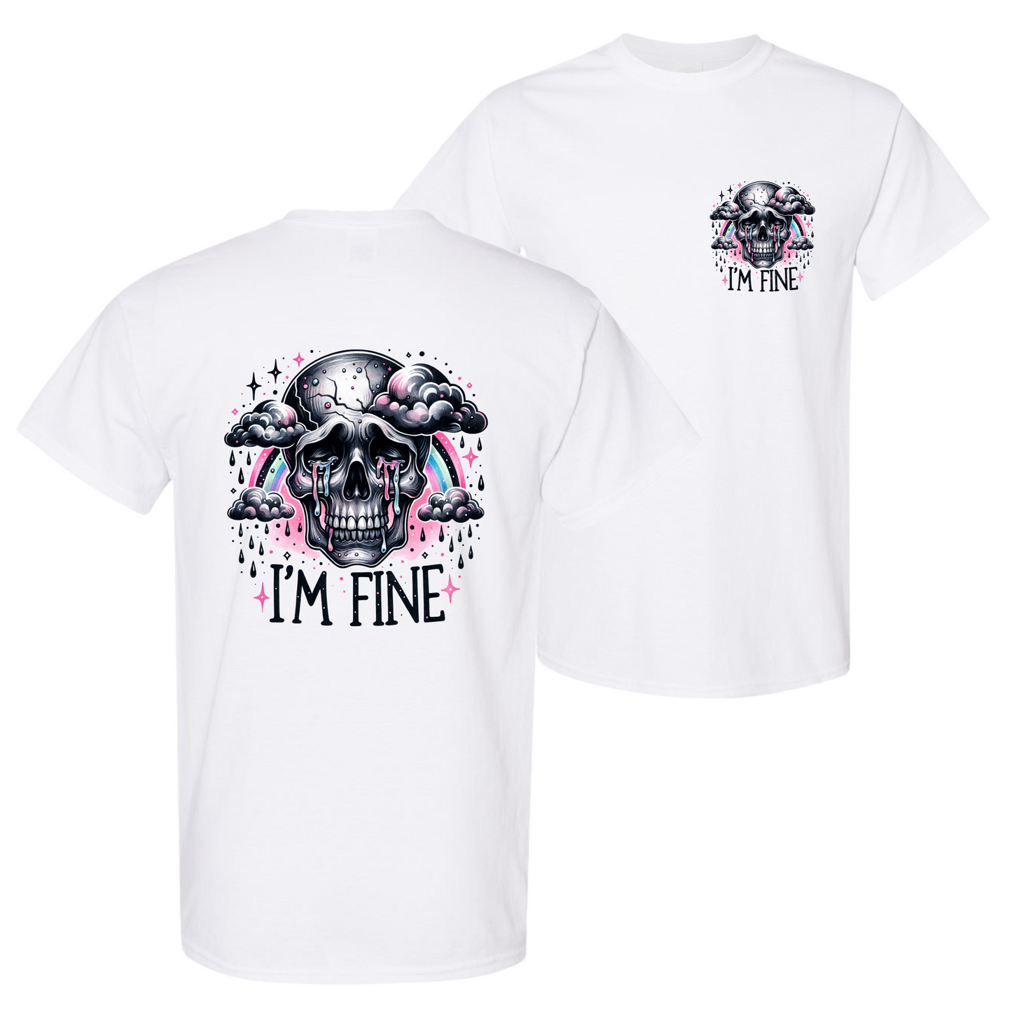 I'm Fine Graphic Top