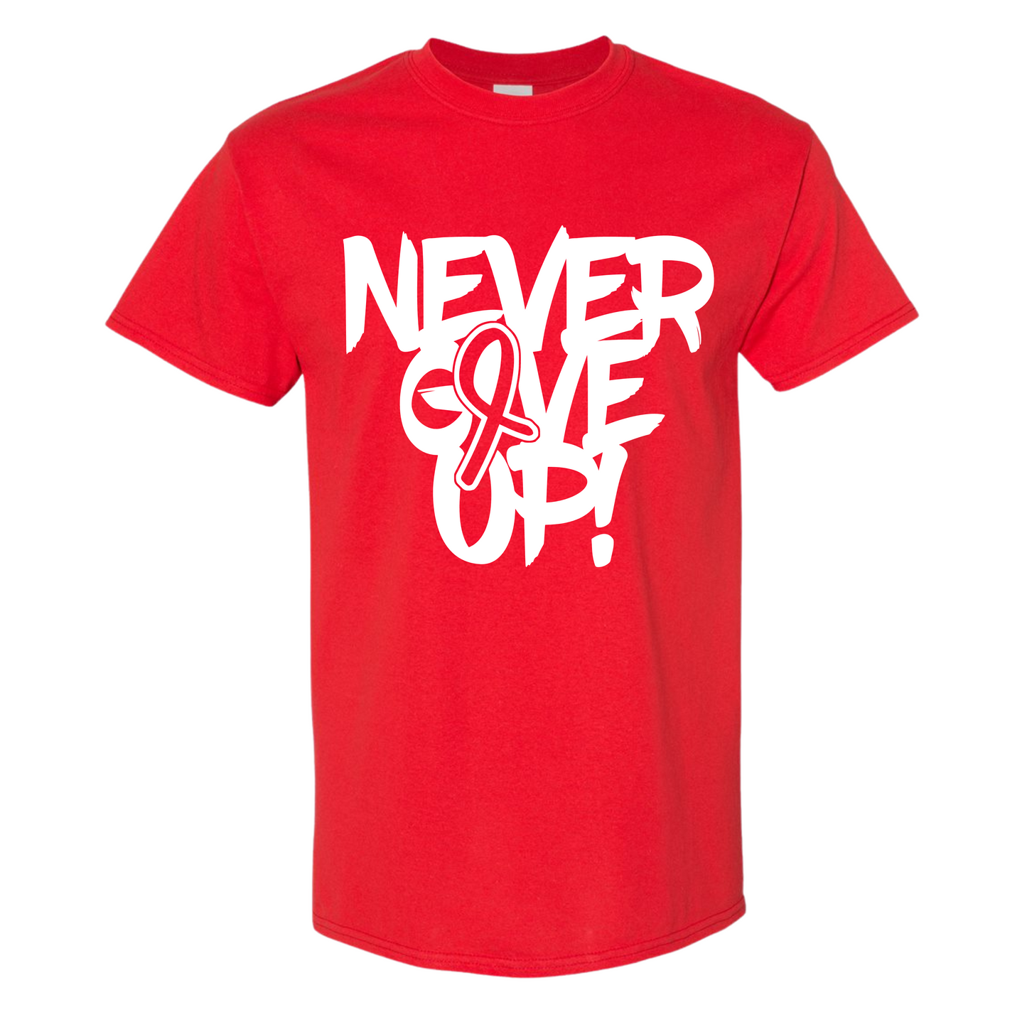 Never Give Up Awareness Ribbon Top